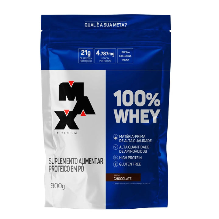 Whey Max Titanium 100% Concentrado 900g