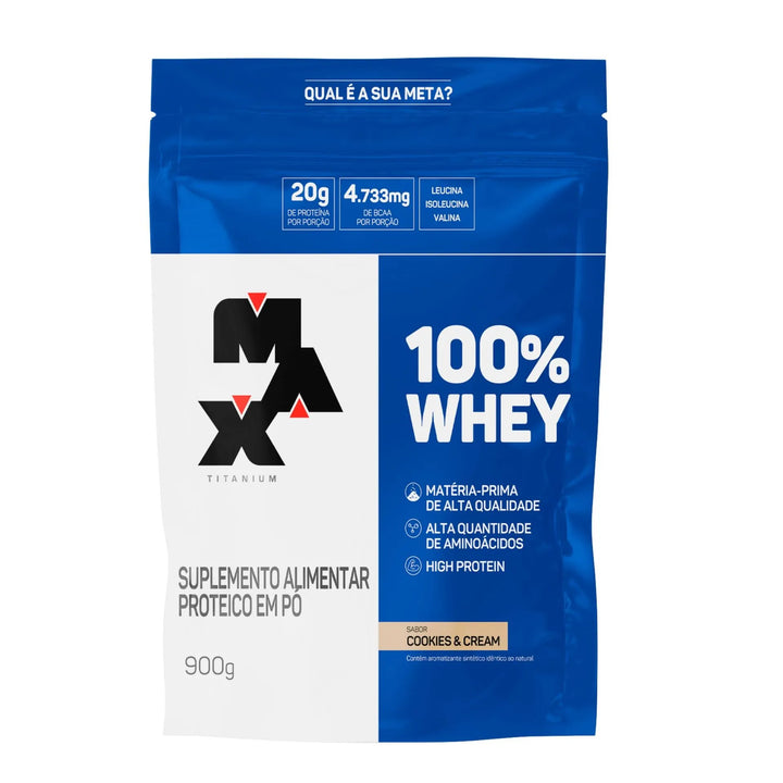 Whey Max Titanium 100% Concentrado 900g