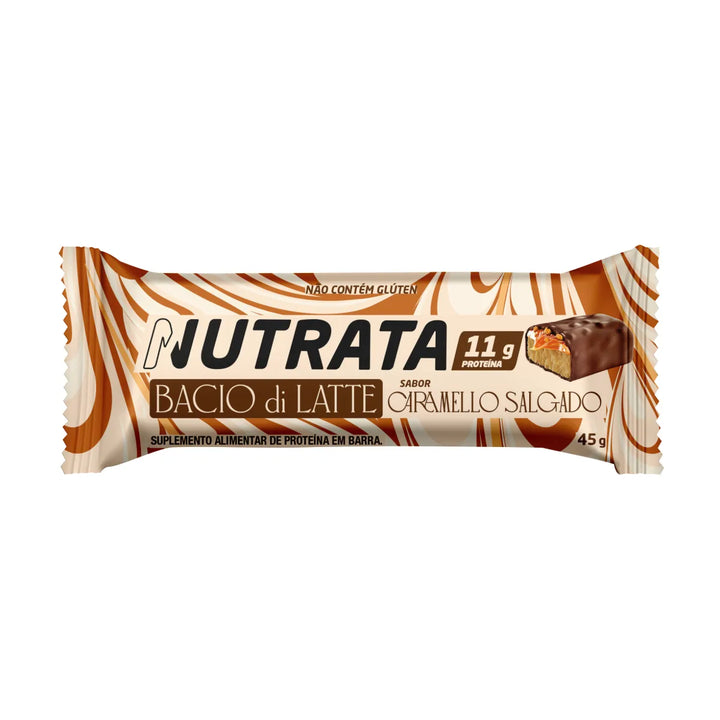 Barra de proteína Nutrata Bacio di Latte Caramelo salgado 40g