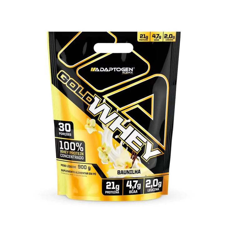 Whey Adaptogen Gold Whey 100% Concentrado 900g