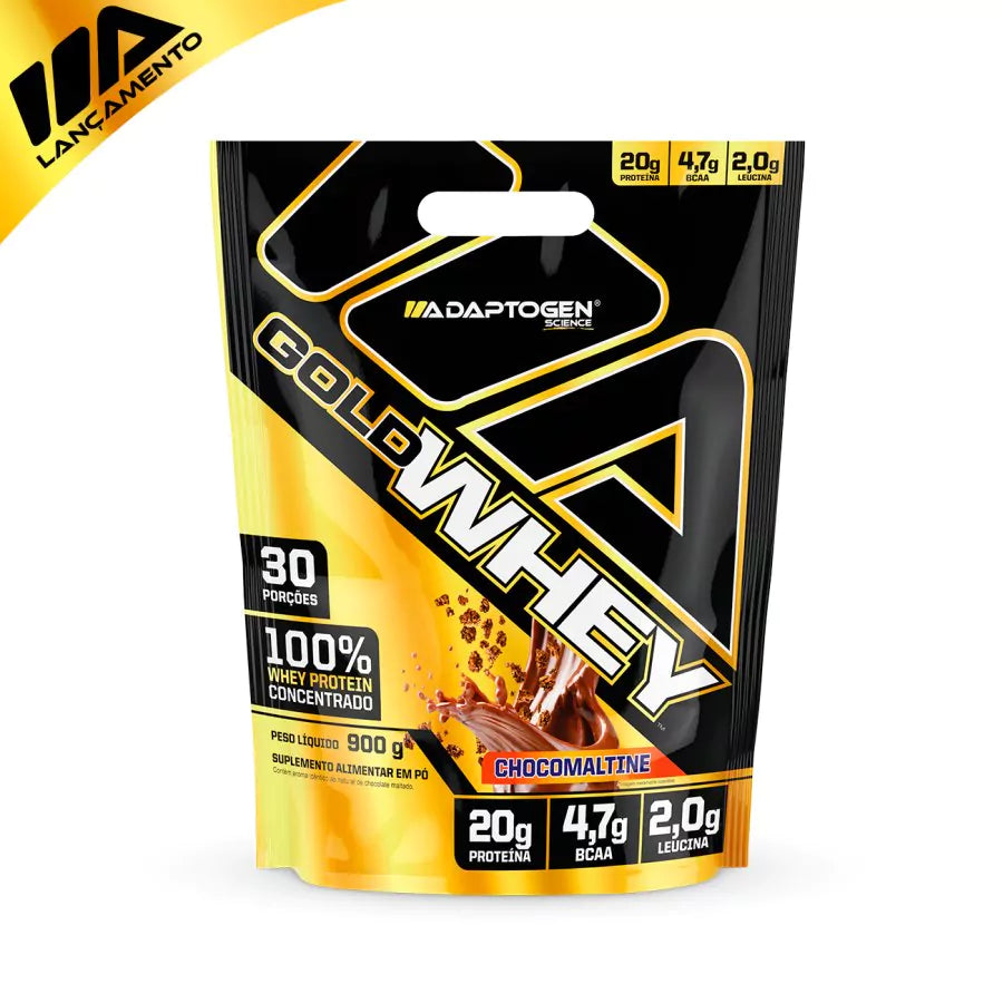 Whey Adaptogen Gold Whey 100% Concentrado 900g