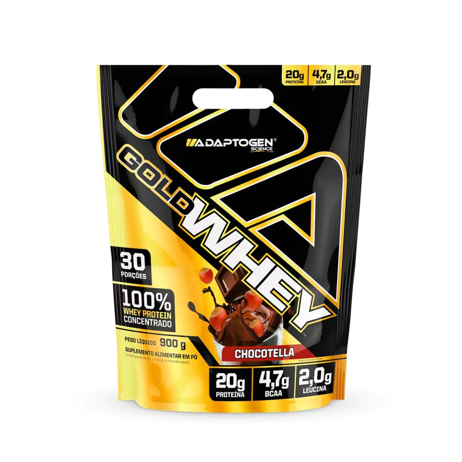 Whey Adaptogen Gold Whey 100% Concentrado 900g
