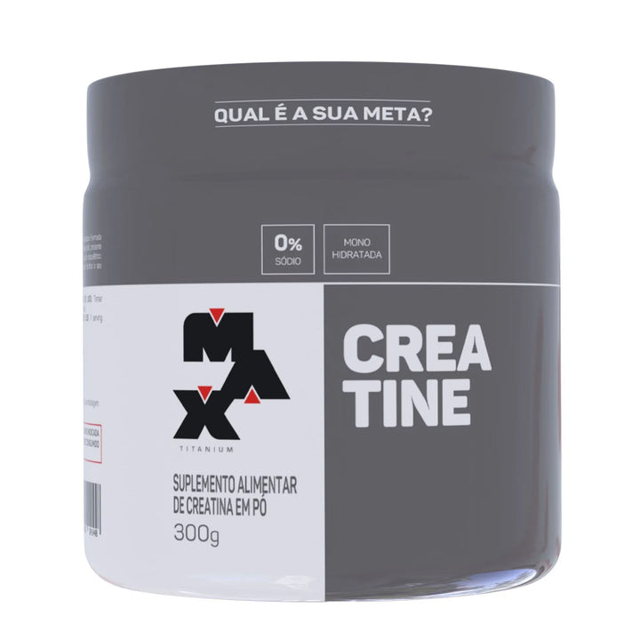 Creatina Max Titanium Monohidratada 300g 100% Pura
