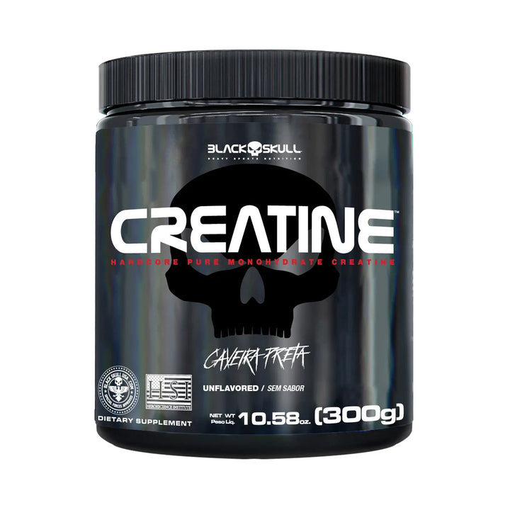 Creatina Black Skull Monohidratada 300g 100% Pura