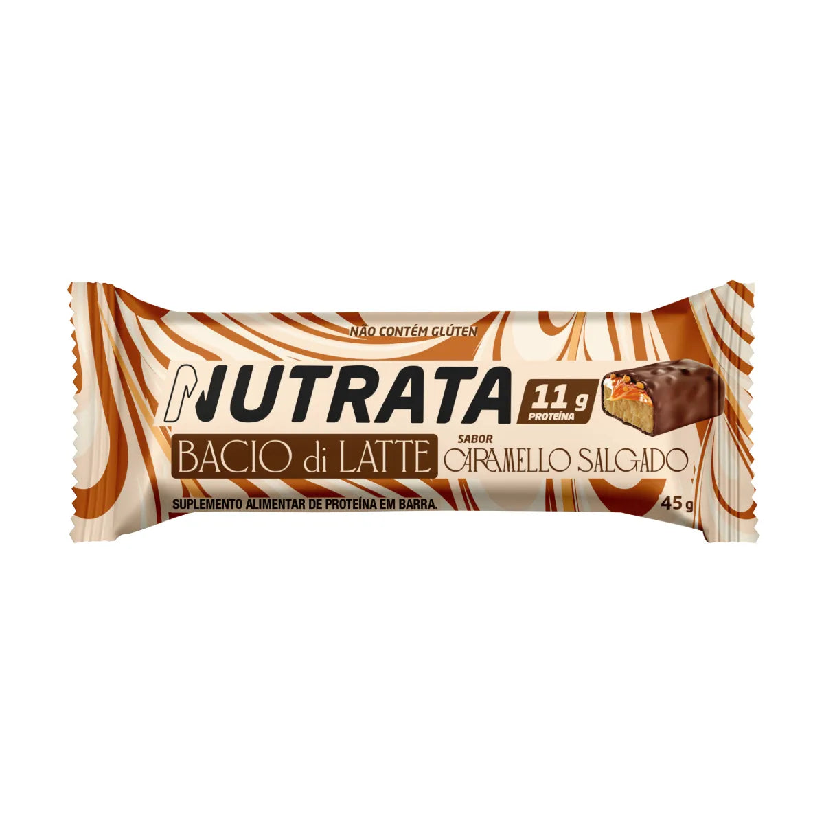 Barra de proteína Nutrata Bacio di Latte Caramelo salgado 40g