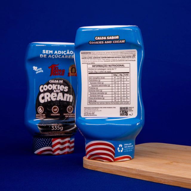 Calda Mrs Taste Bisnaga Cookies and Cream 335g