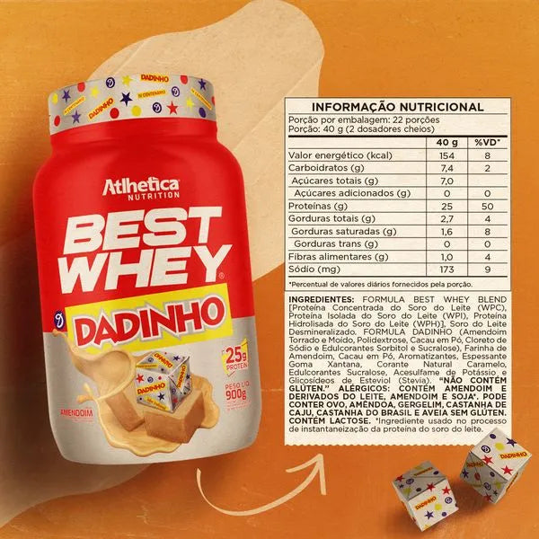 Whey Atlhetica Best Whey Protein 3w 900g