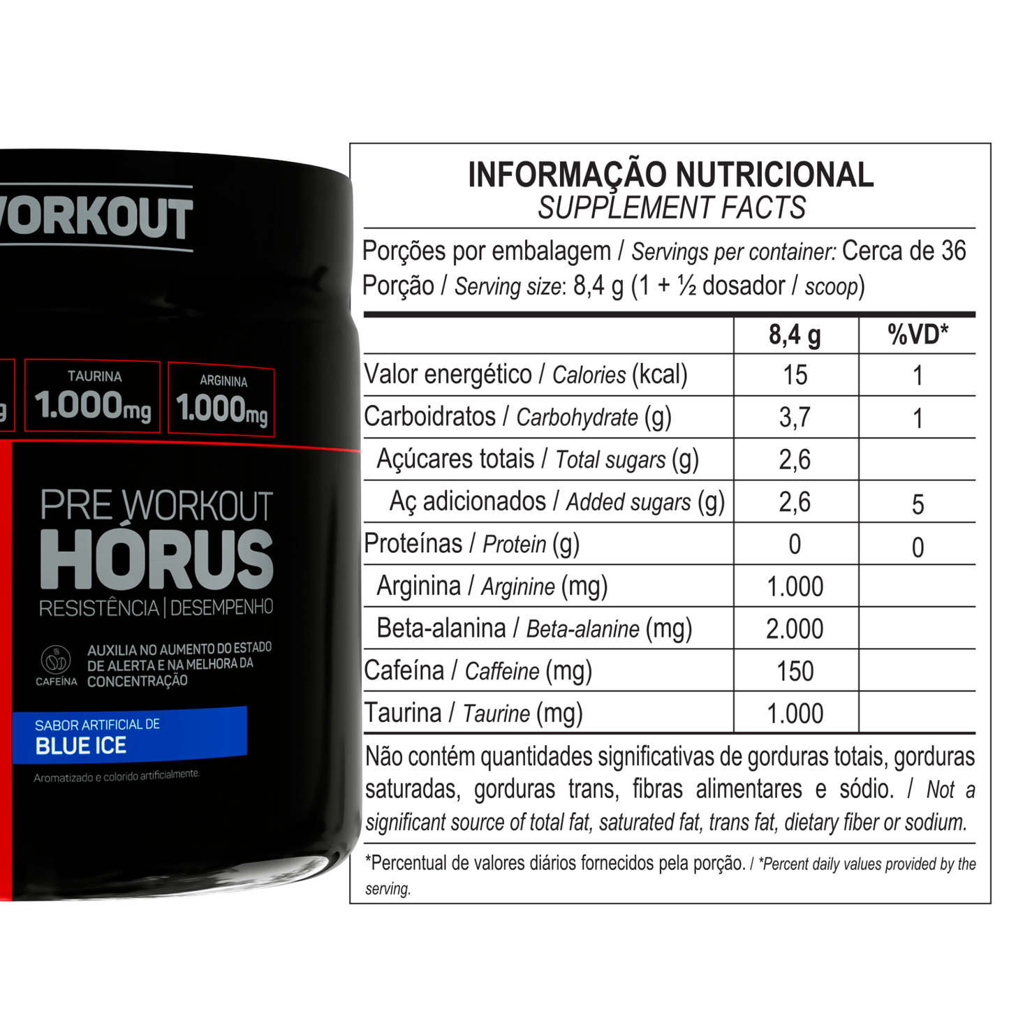 Pré treino Max Titanium Hórus 300g