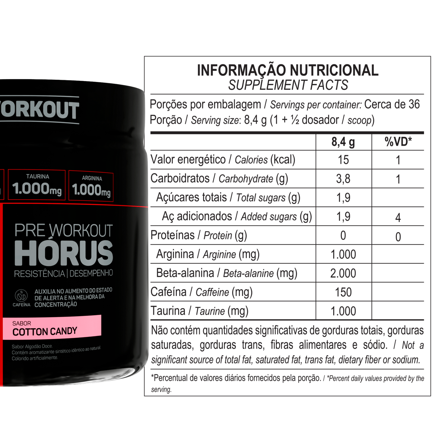 Pré treino Max Titanium Hórus 300g