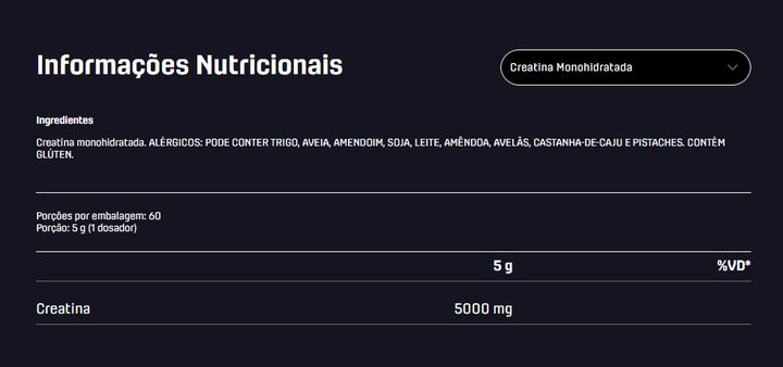 Creatina Dux Monohidratada 300g 100% Pura