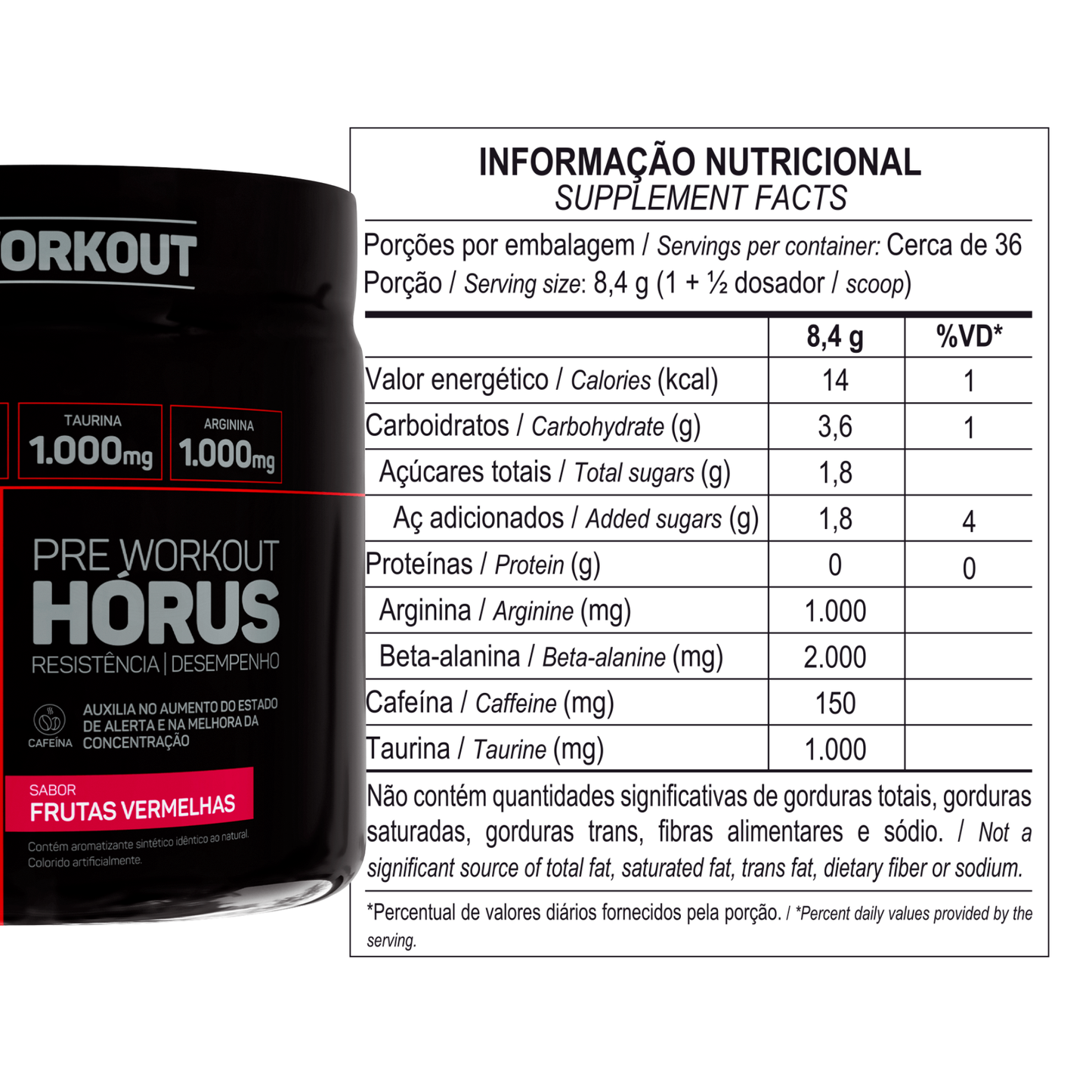 Pré treino Max Titanium Hórus 300g