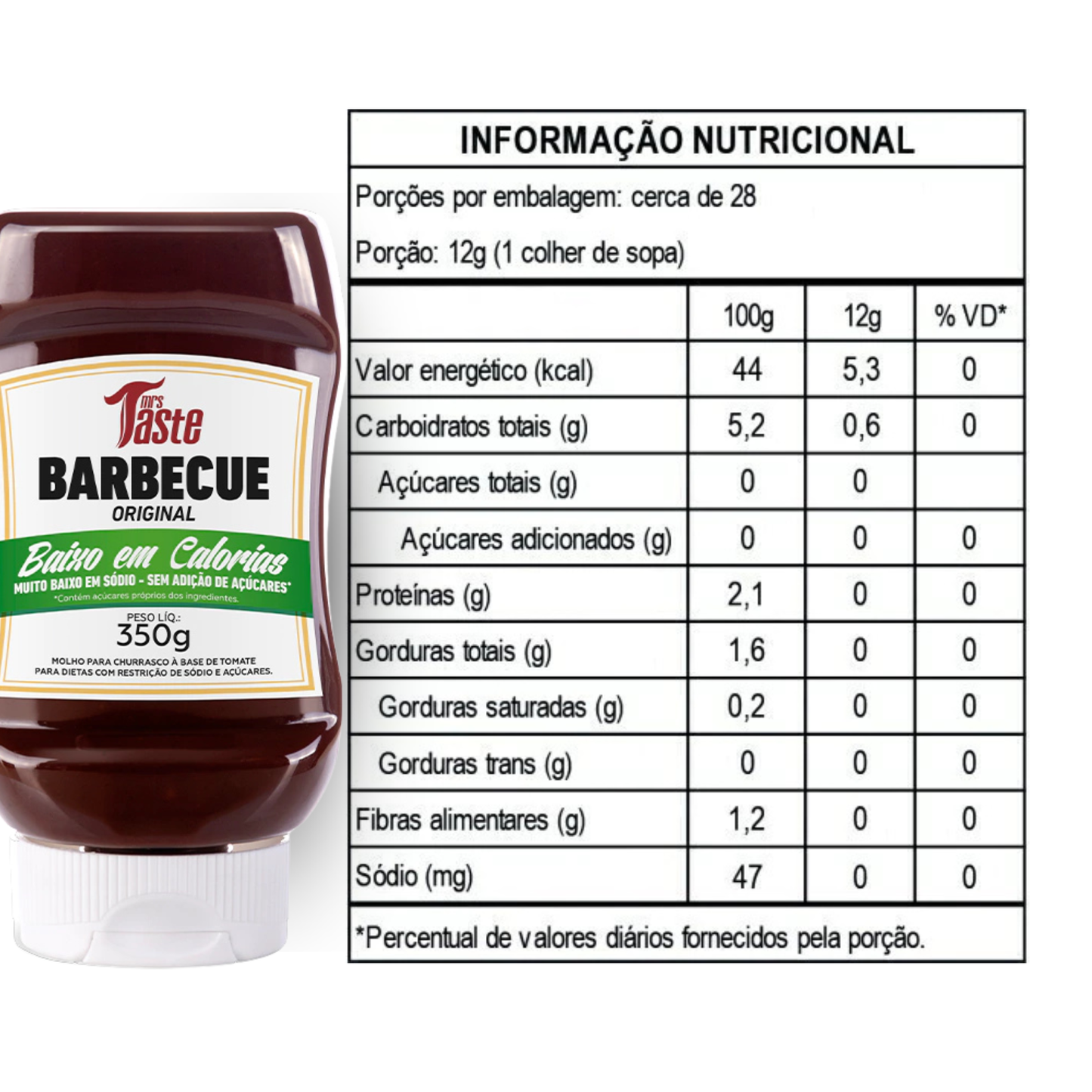 Molho Mrs Taste Barbecue Bisnaga 350g