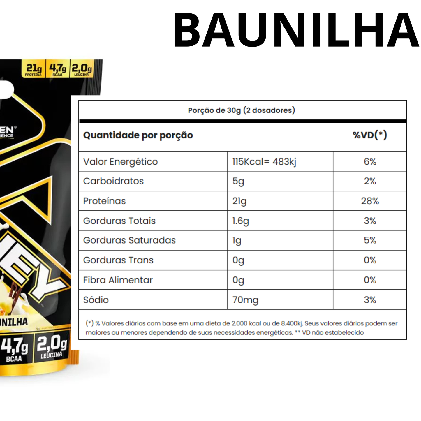 Whey Adaptogen Gold Whey 100% Concentrado 900g
