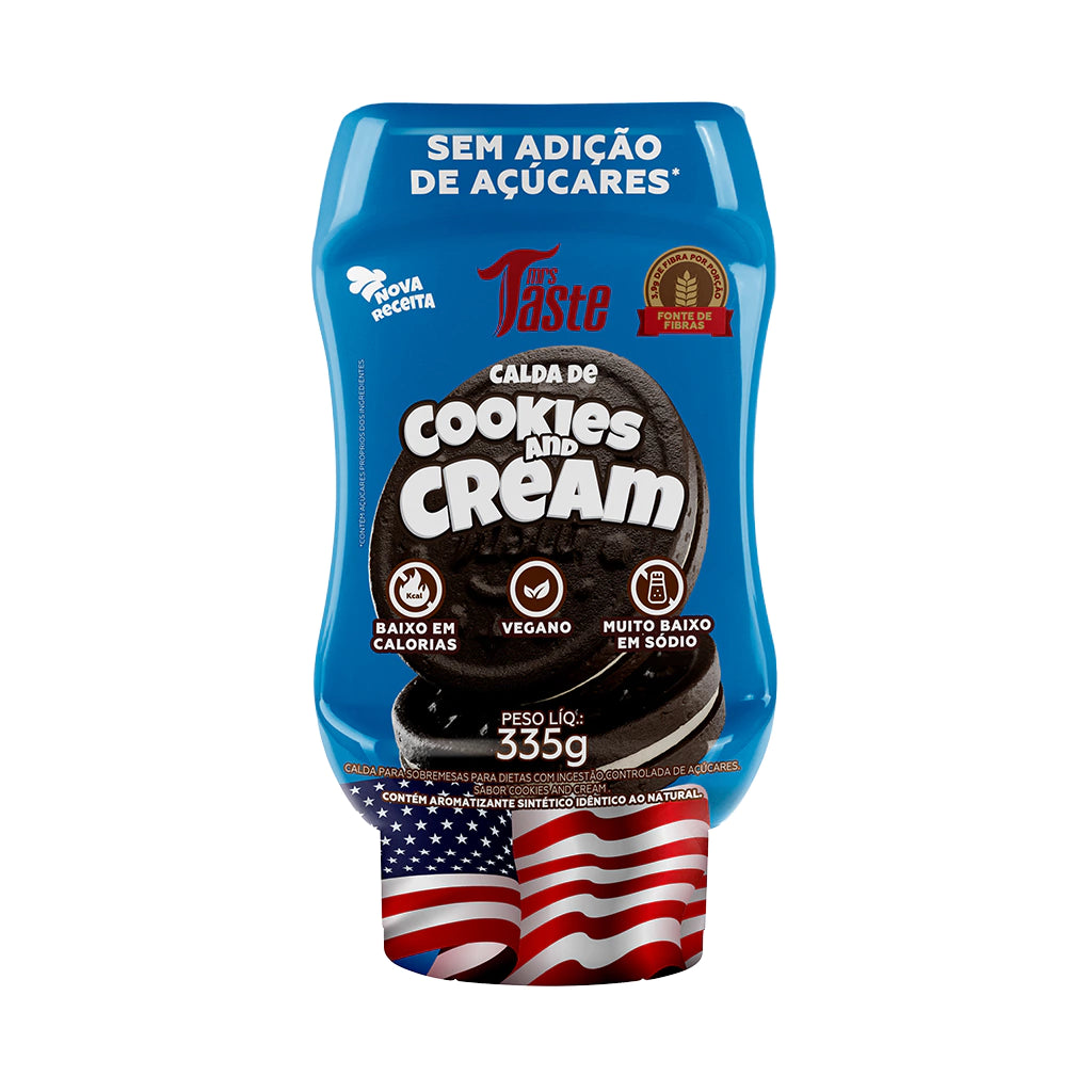 Calda Mrs Taste Bisnaga Cookies and Cream 335g