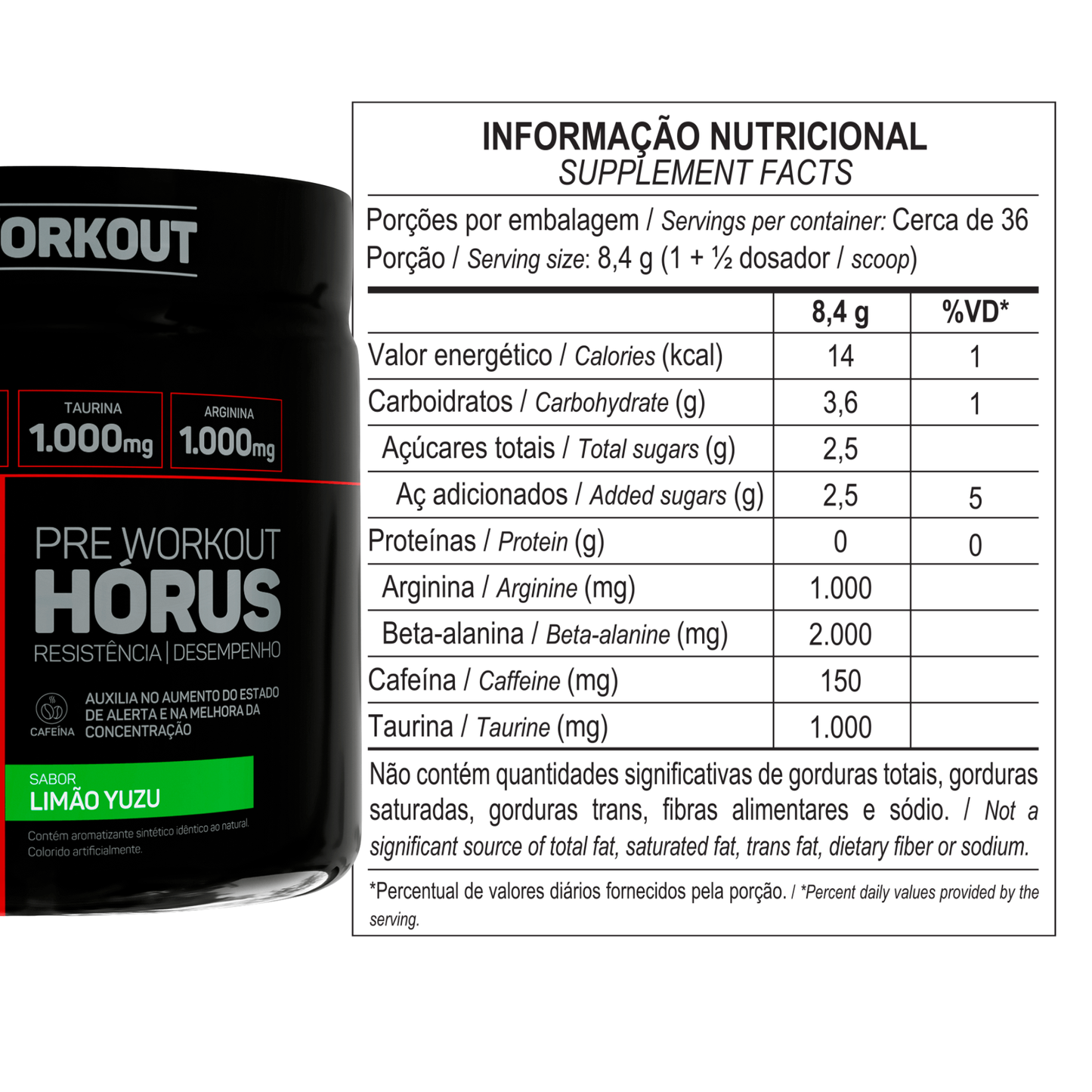 Pré treino Max Titanium Hórus 300g