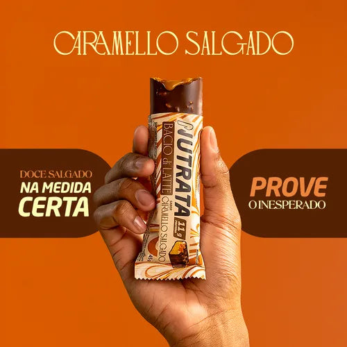Barra de proteína Nutrata Bacio di Latte Caramelo salgado 40g